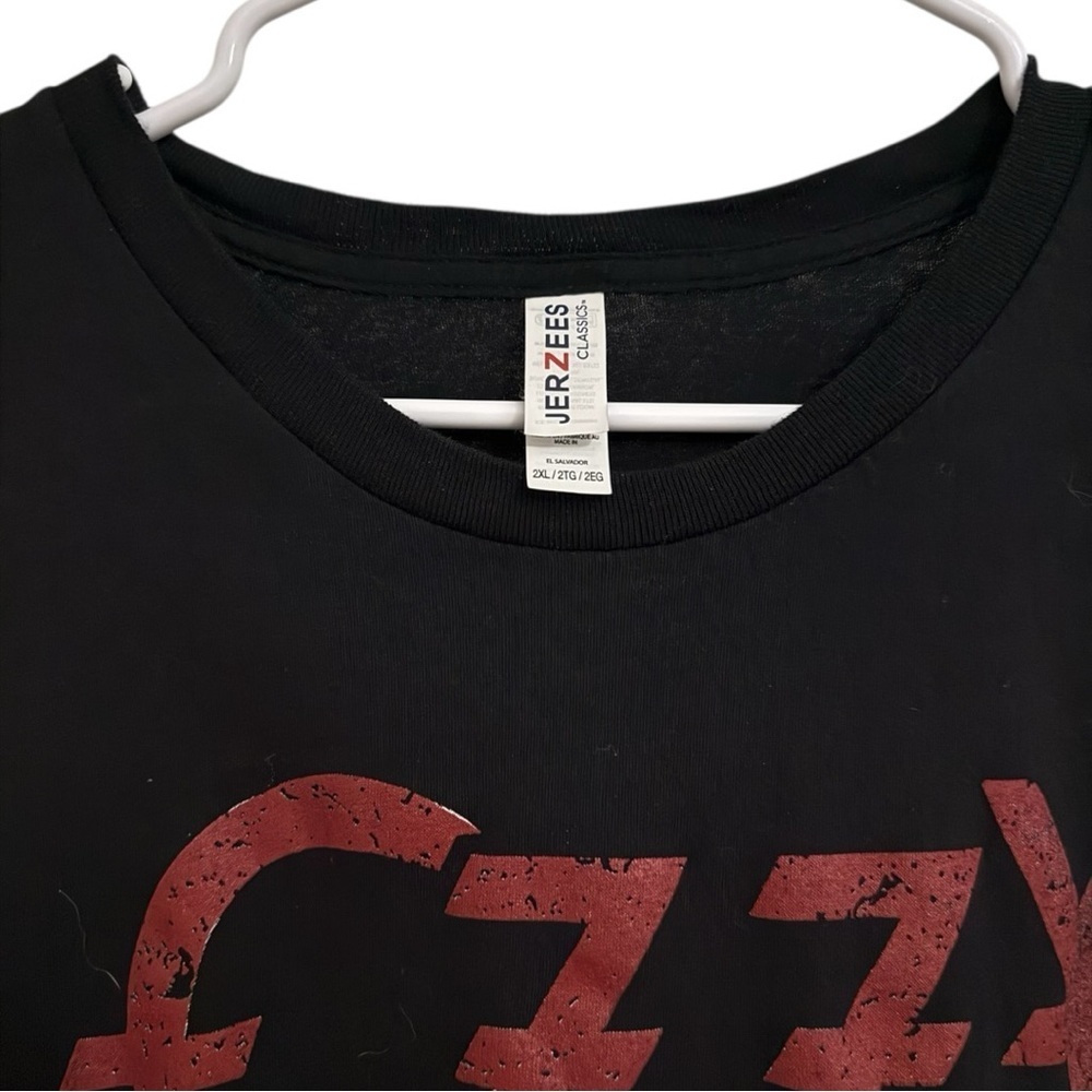 Ozzy Osbourne Vintage Black T Shirt Original Jerzees 2XL XXL Grail Rare - Picture 2 of 3